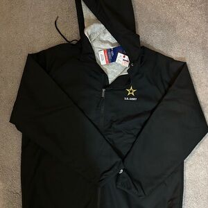 Champion Black and Gray Hooded Jacket